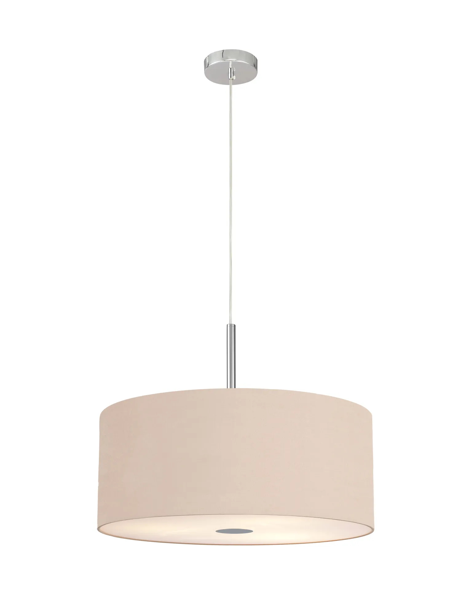 Baymont 60cm 5 Light Pendant Polished Chrome; Antique Gold/Ruby; Frosted Diffuser DK0480  Deco Baymont CH AG